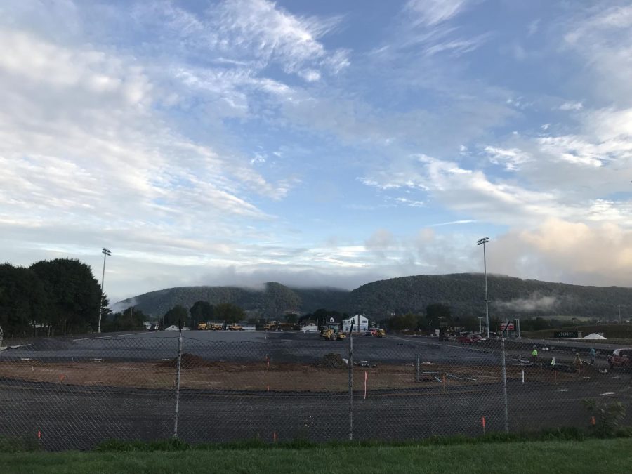 Rogers Stadium construction as of September 27, 2018