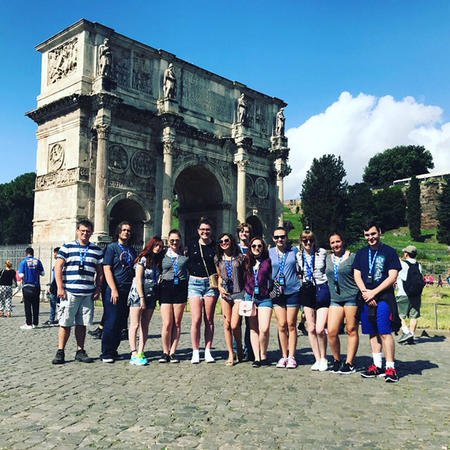The+group+of+BAHS+students+who+traveled+to+Italy+in+the+summer+of+2018.