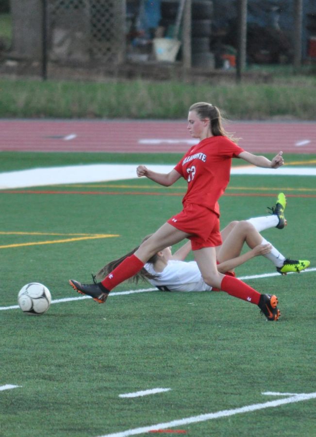 Girls soccer working towards goals