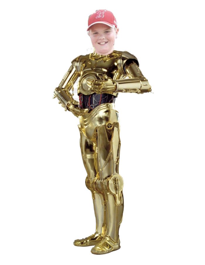 Picture leaked of current junior Davis Corman from middle school, proving to his peers that he is, in fact, a robot. 