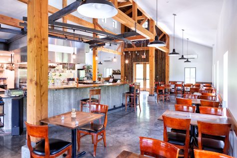 The ReFarm Cafe boasts a beautiful open-kitchen and seating. The restaurant is located on 1000 S Fillmore Road in State College.