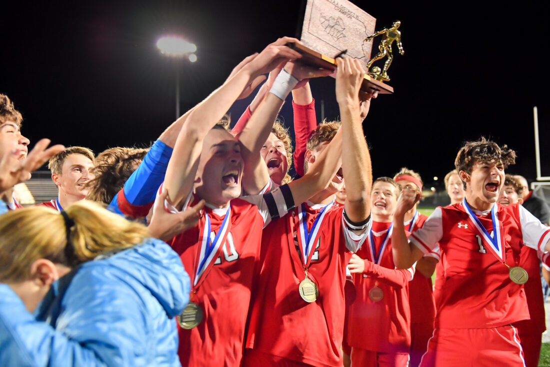 Boys Soccer won districts this year. 