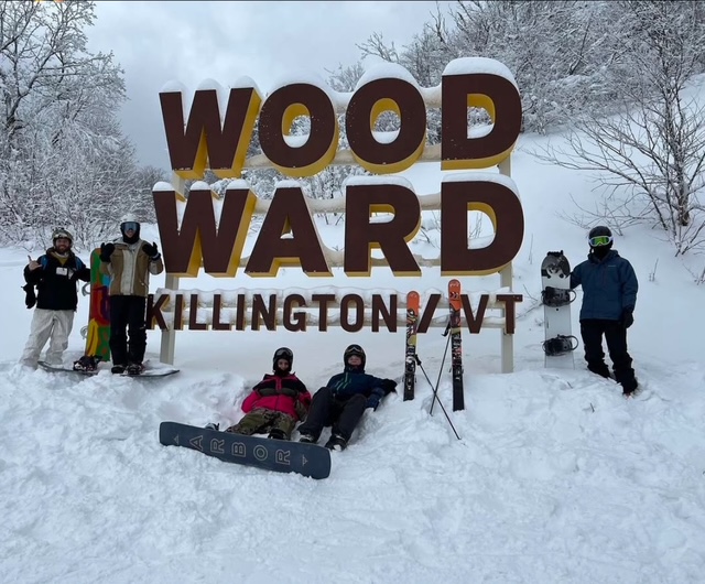 Members of Ski Club from a previous trip to Vermont. 